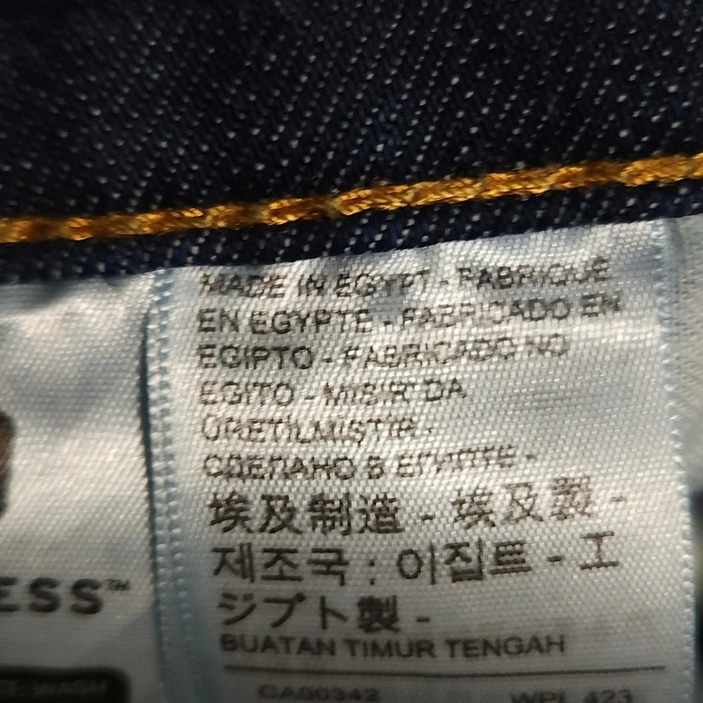 Levi's 514 Straight Fit Jeans Mens 30x32 Dark Wash Stretch Denim Blue